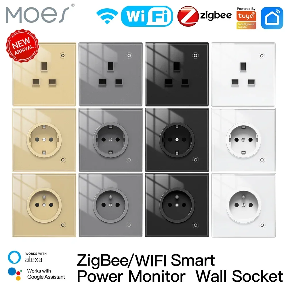 Smart Wall Socket - Moes ZigBee Настенная розетка WIFI Умная