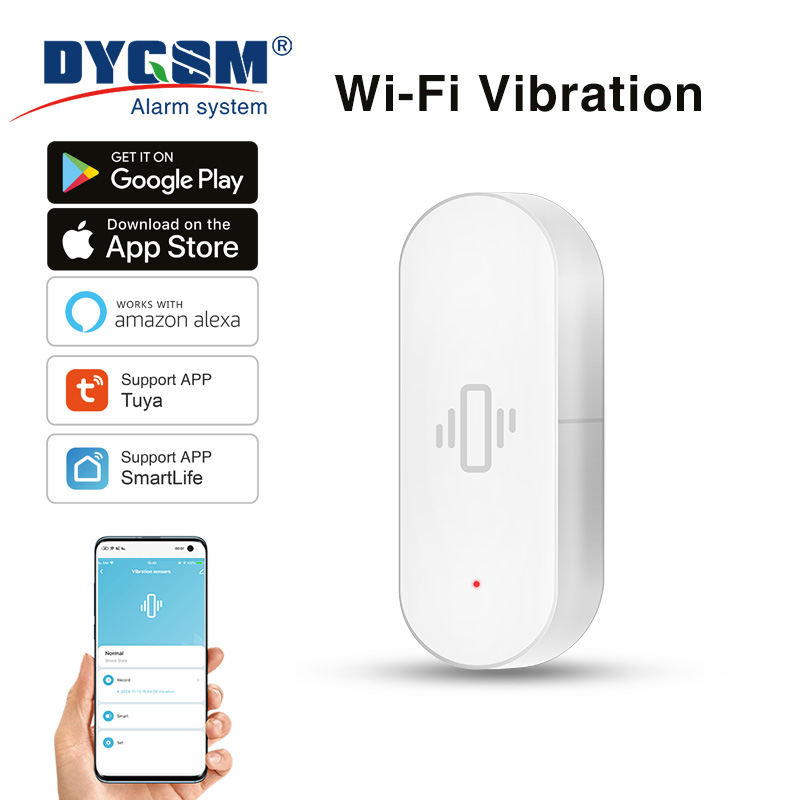 Smart Home Networking - Датчик вибрации Tuya WiFi, чувствительное обнаружение,
