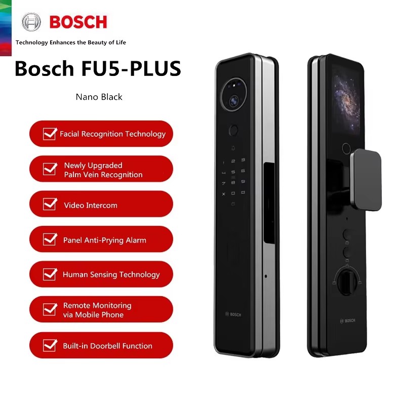 Smart Home Bosch - Умный замок BOSCH FU5-Plus с 3D-распознаванием