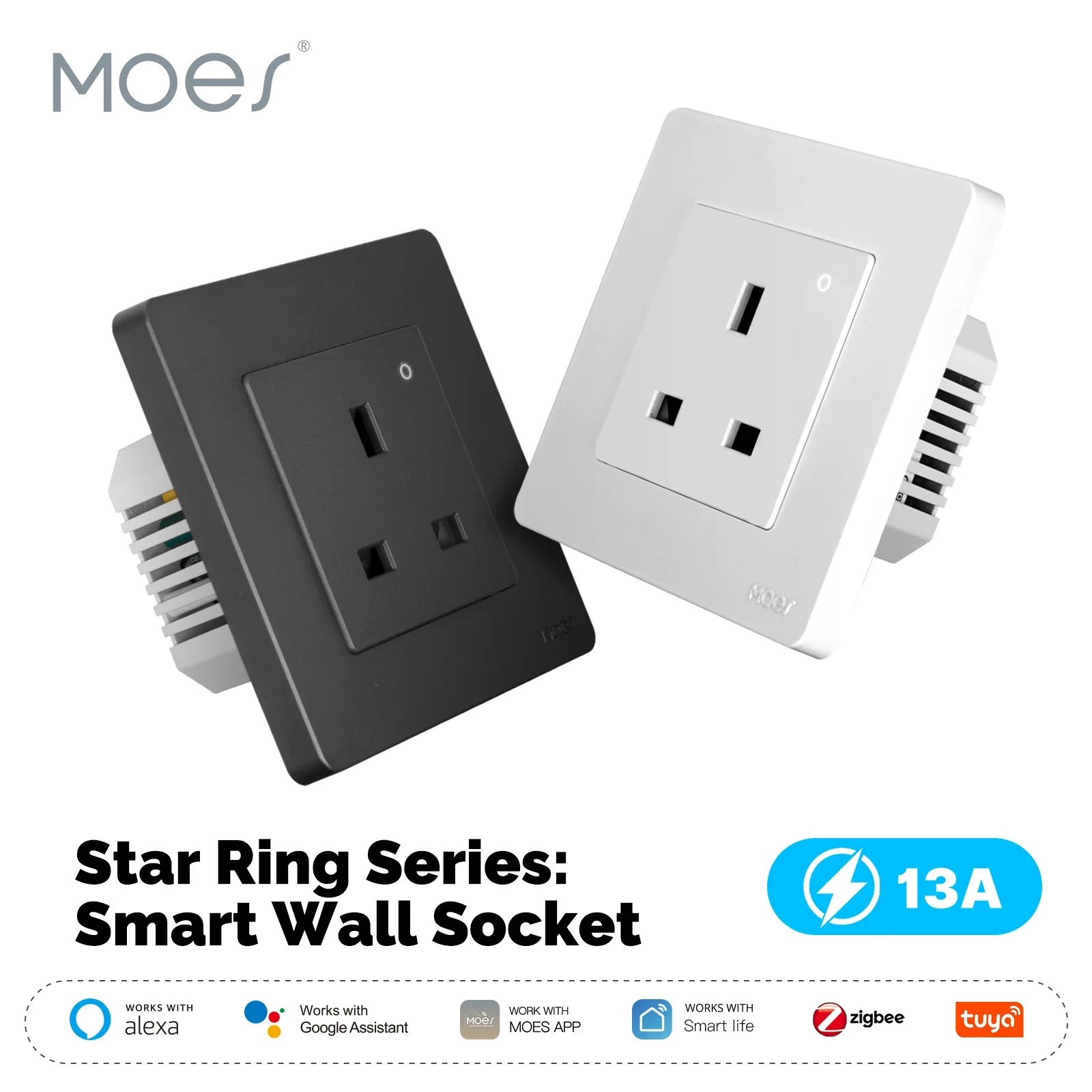 Smart Home Energy App - Умная розетка MOES Tuya ZigBee для
