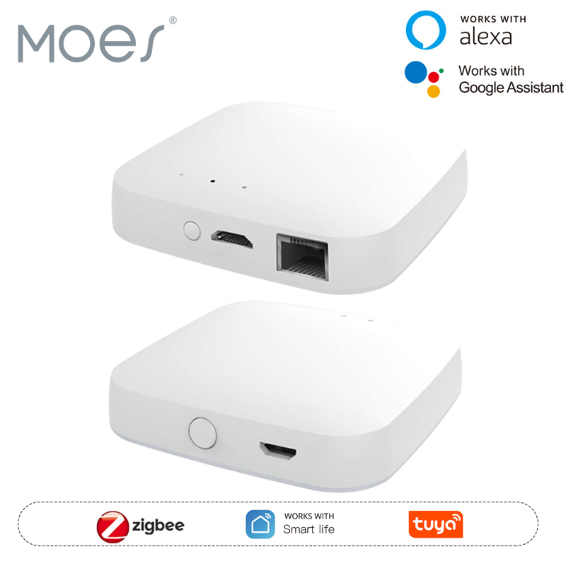 Smart Home Vimar - MOES Tuya ZigBee3.0 Smart Hub, беспроводной/проводной