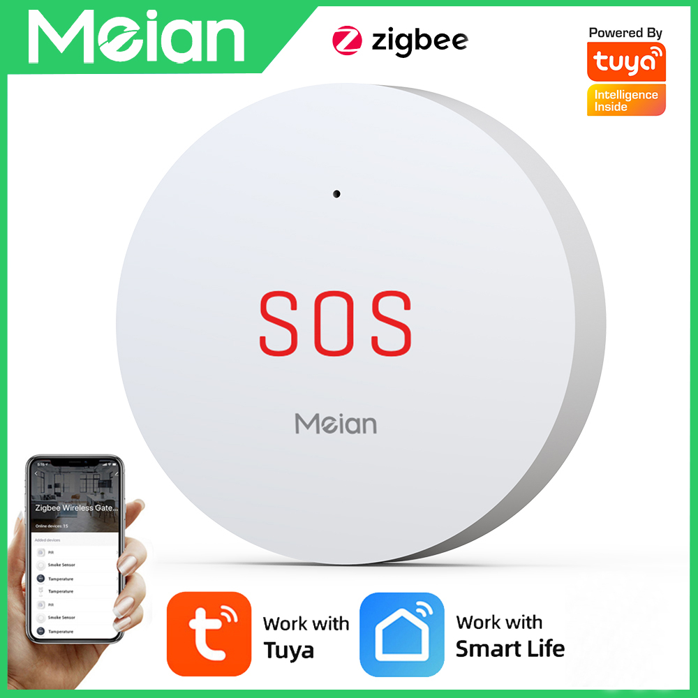 Smart Home Website - Кнопка экстренной сигнализации Zigbee Tuya, беспроводная
