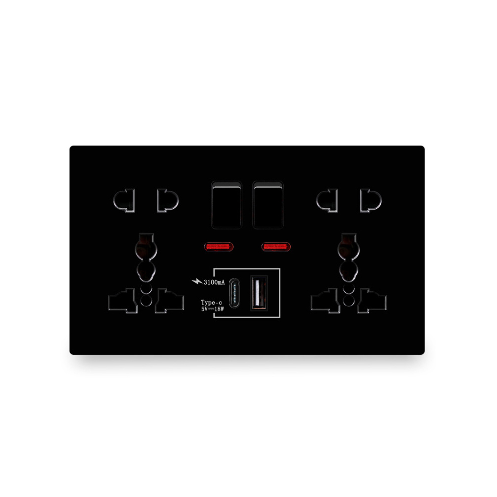 Smart Wall Socket - Универсальная настенная розетка 18W Type-C с