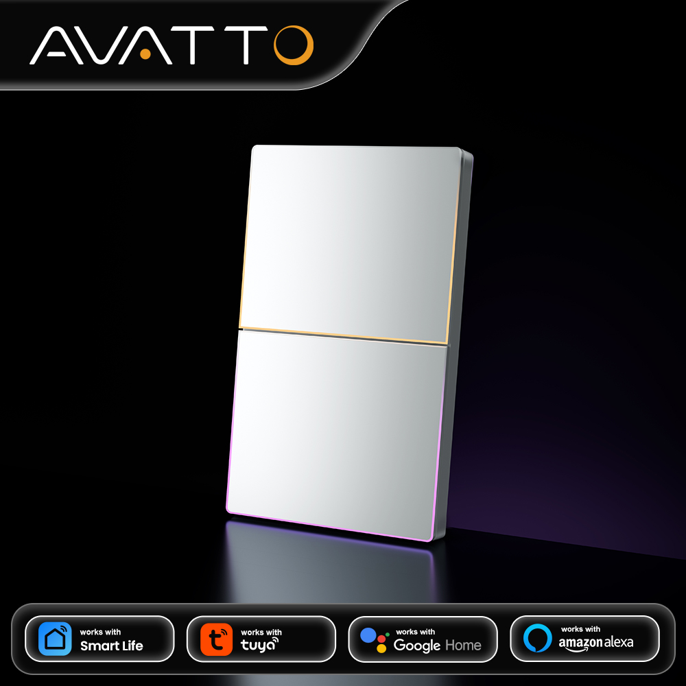 Smart Home Matter - AVATTO 1/2/3/4-клавишный WiFi-умный выключатель света, беспроводной