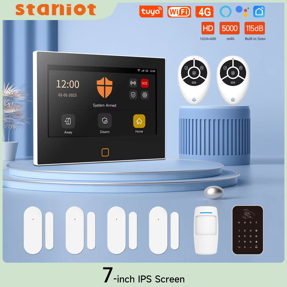 Smart Home Full System - Staniot 7 дюймов HD сигнализация беспроводной