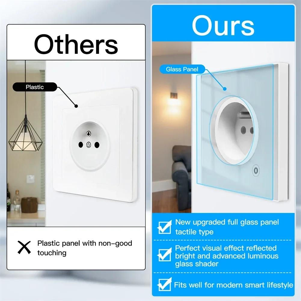 Moes ZigBee Настенная розетка  – обзор и цена Smart Wall Socket