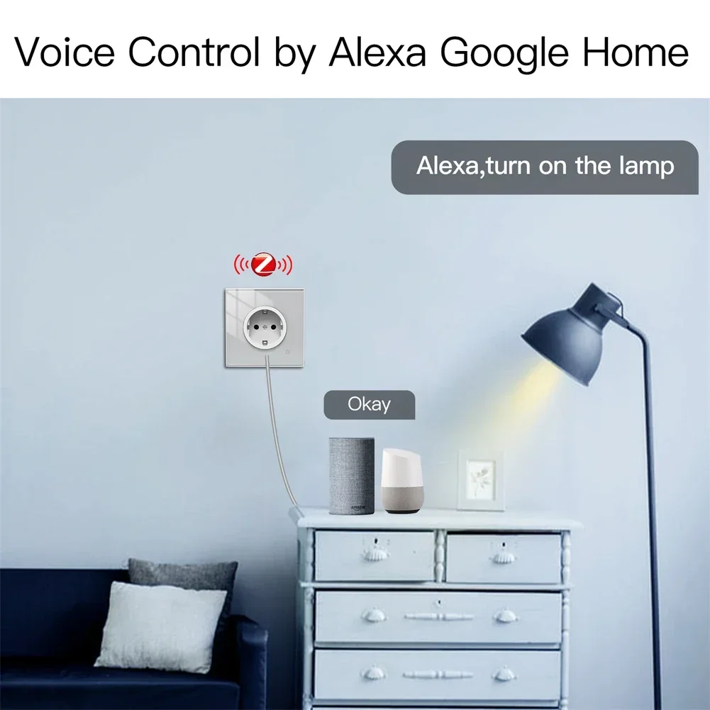 Moes ZigBee Настенная розетка  – обзор и цена Smart Wall Socket
