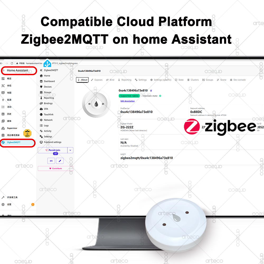 Умный датчик воды Zigbee, дете – обзор и цена Smart Home Zigbee Gateway