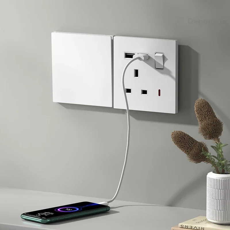 Стандартная розетка Великобрит – обзор и цена Smart Wall Socket