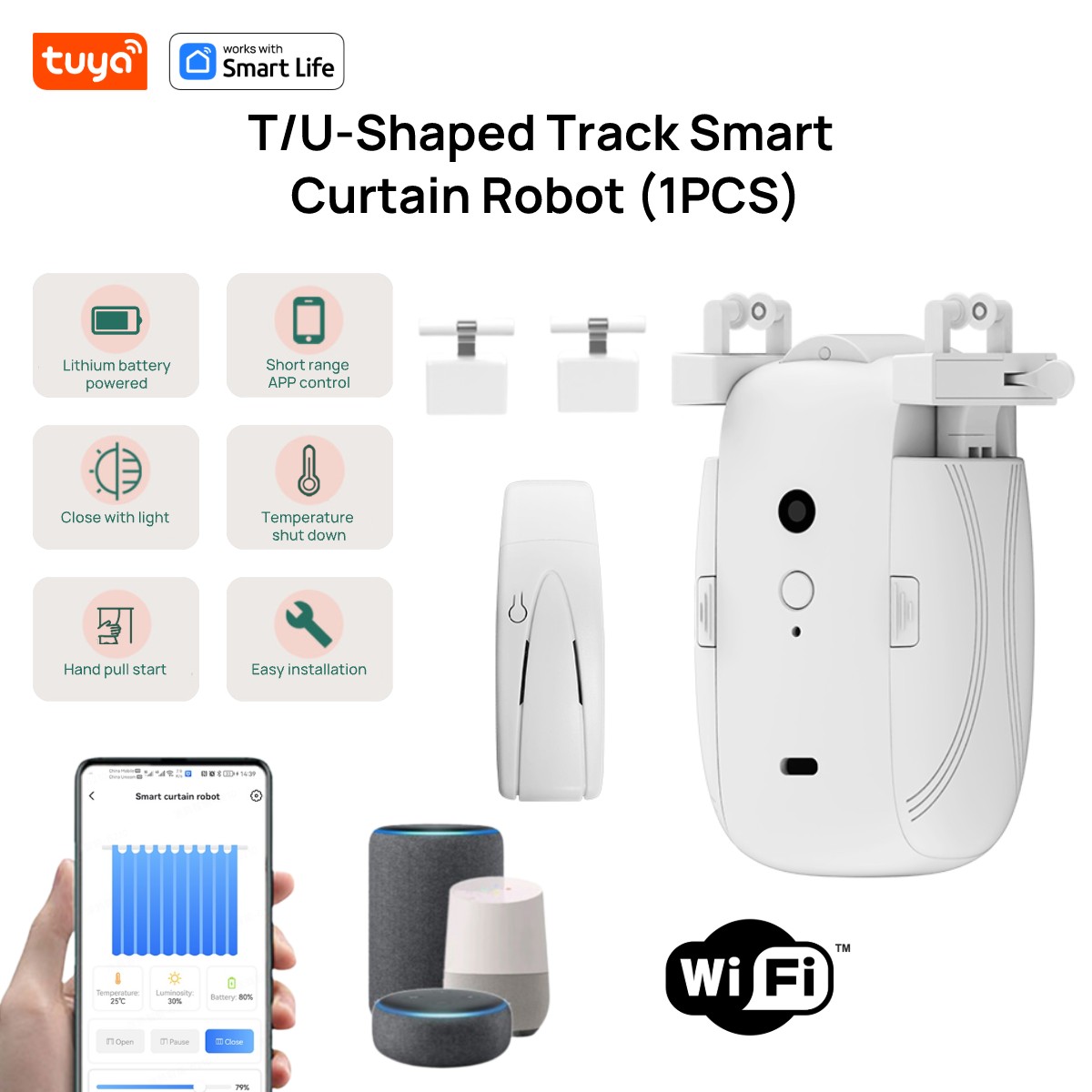Робот Tuya Smart WiFi Curtain  – обзор и цена Smart Home Networking