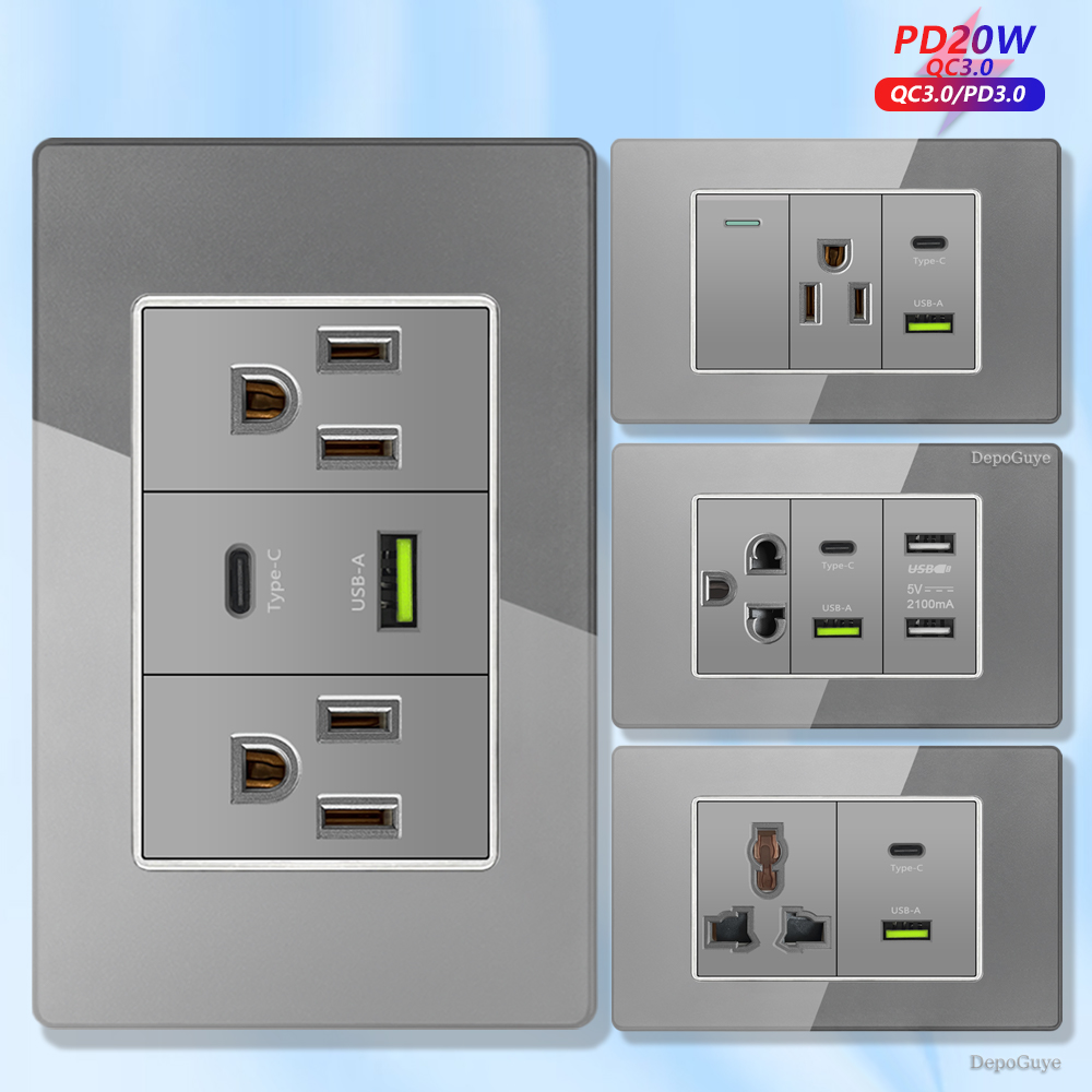 Серая розетка из закаленного с – обзор и цена Smart Wall Socket