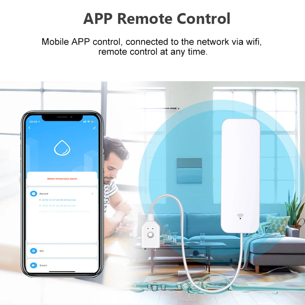 Датчик воды Tuya Wi-Fi Zigbee, – обзор и цена Smart Home Networking