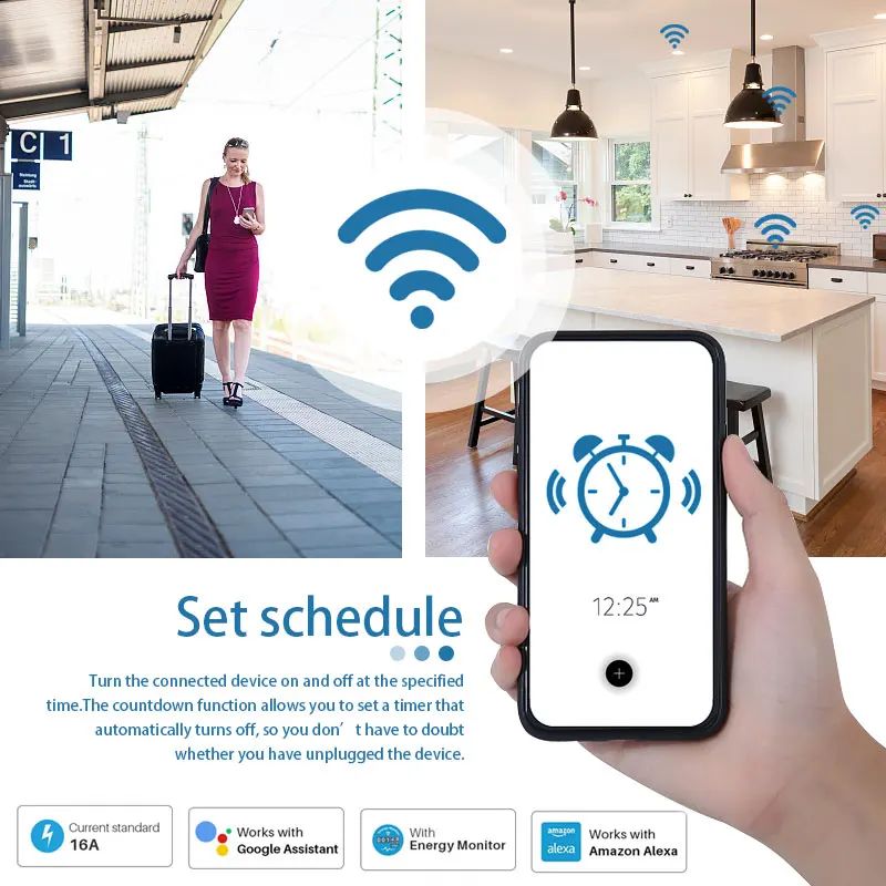 Умная Wi-Fi розетка 20А для ЕС – обзор и цена Smart Home Energy App