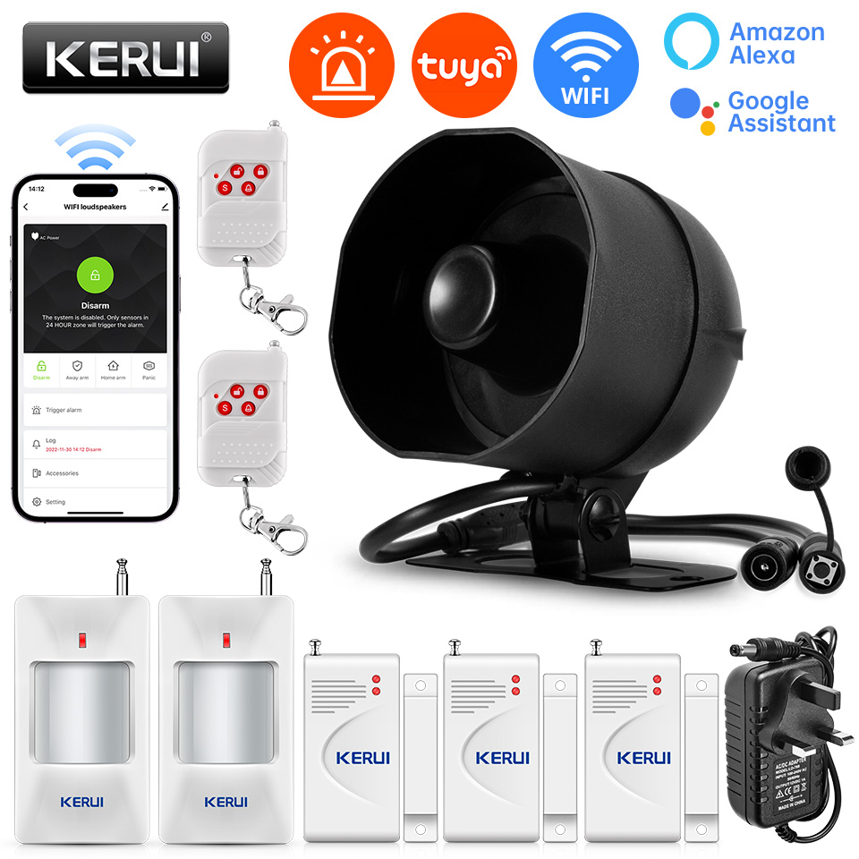 KERUI 120 дБ сирена сигнализац – обзор и цена Smart Home Full System