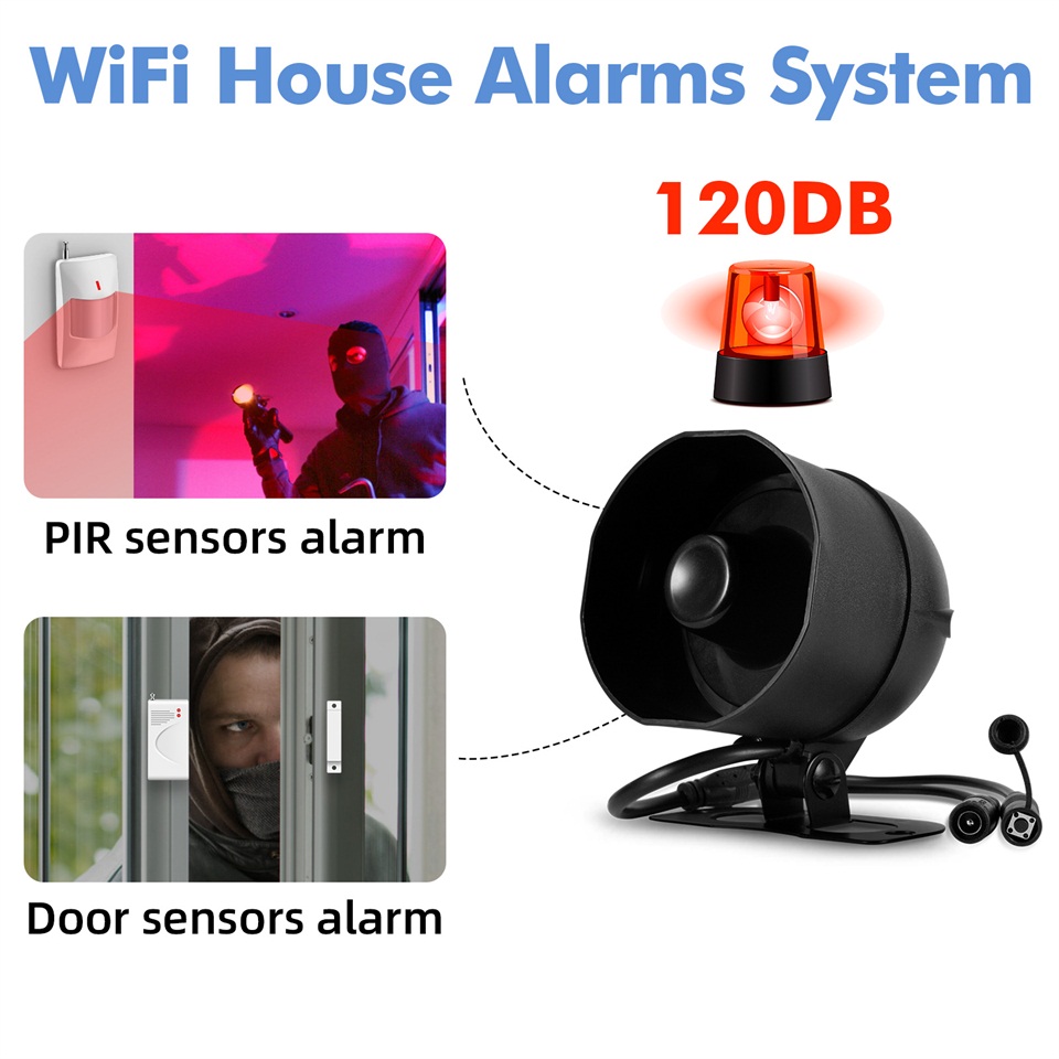 KERUI 120 дБ сирена сигнализац – обзор и цена Smart Home Full System