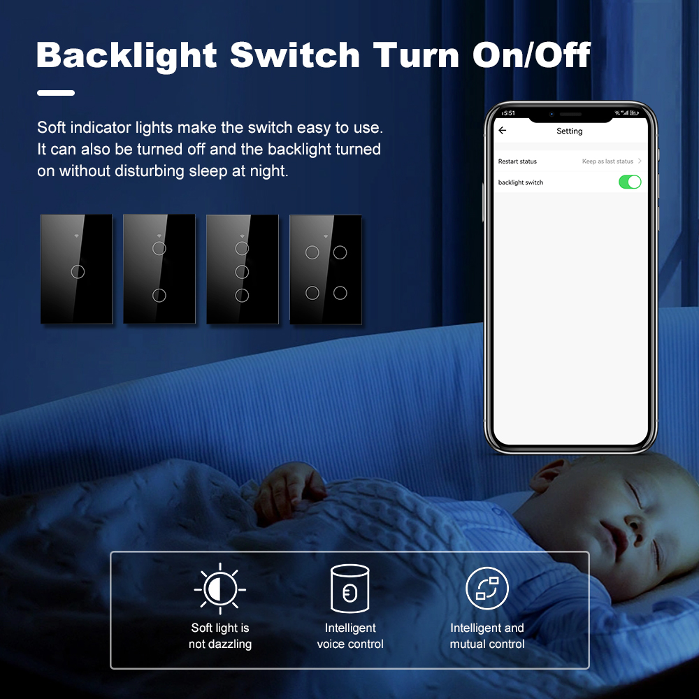 Умный сенсорный настенный выкл – обзор и цена Smart Home Networking